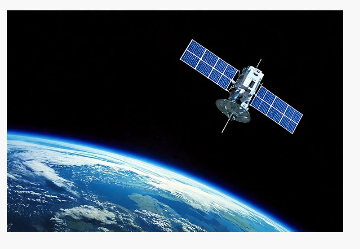 Satellite orbiting Earth